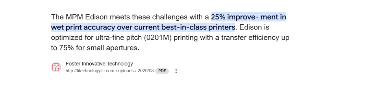 MPM printer Level 2 components.