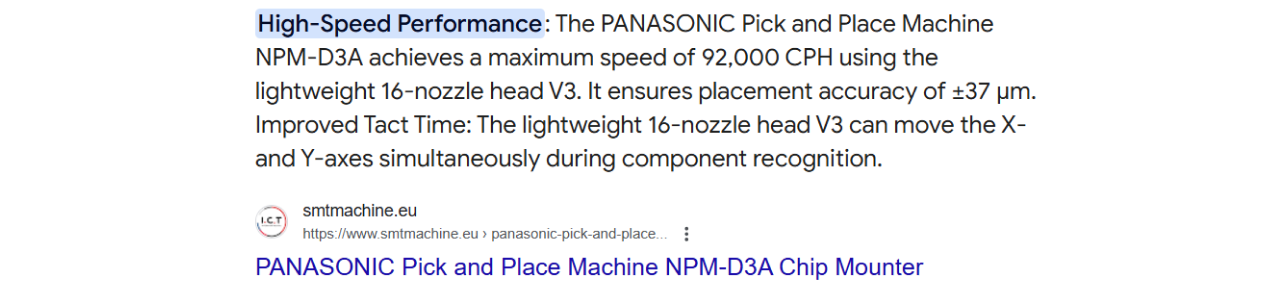 Key Features of the Panasonic NPM PCB Conveyor