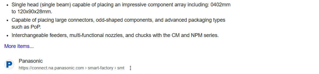 Key features of the Panasonic NPM-D3 include