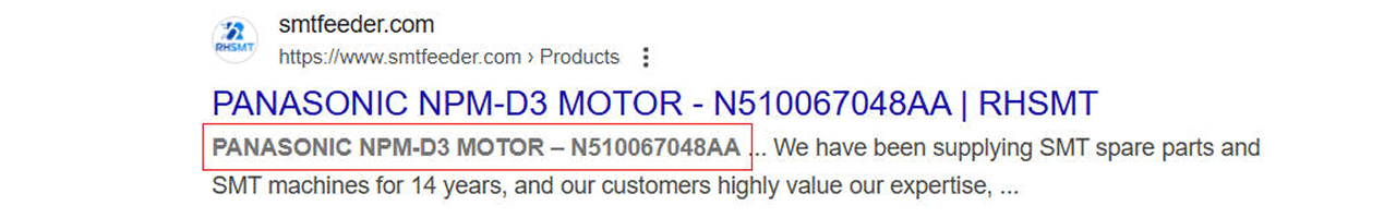 PANASONIC NPM-D3 MOTOR - N510067048AA