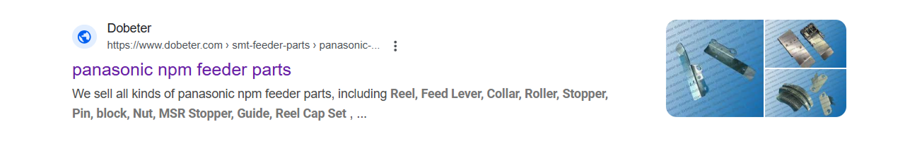 What are feeder parts