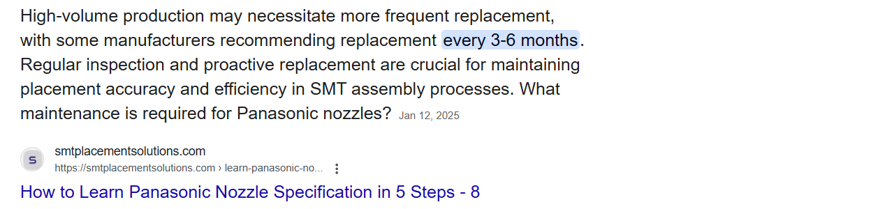 When to replace panasonic smt nozzles for optimal performance