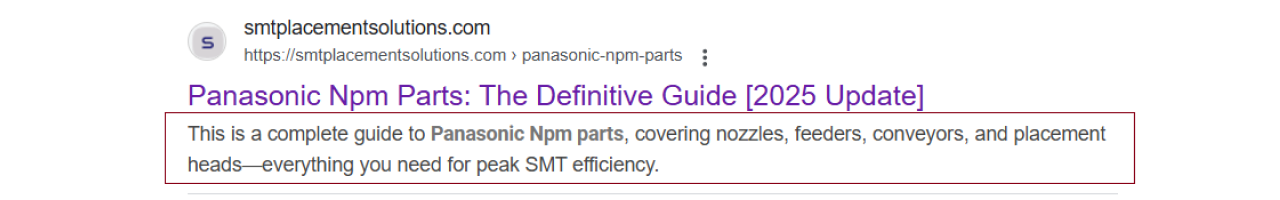 panasonic SMT NPM SENSOR N610099746AA